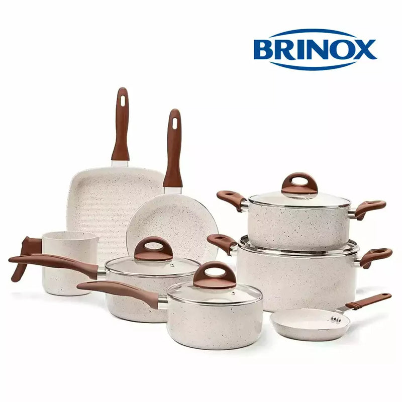 [PROMOÇÃO DE DIA DAS MÃES🎭] JOGO COMPLETO 9 PANELAS CERAMIC BRINOX® LIFE SMART PLUS + 13 UTENSÍLIOS DE BRINDE [ÚLTIMAS UNIDADES]