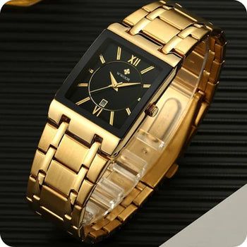 Relógio Quadrado Wwoor Classic Premium Exclusivo À Prova D'água | Frete Grátis