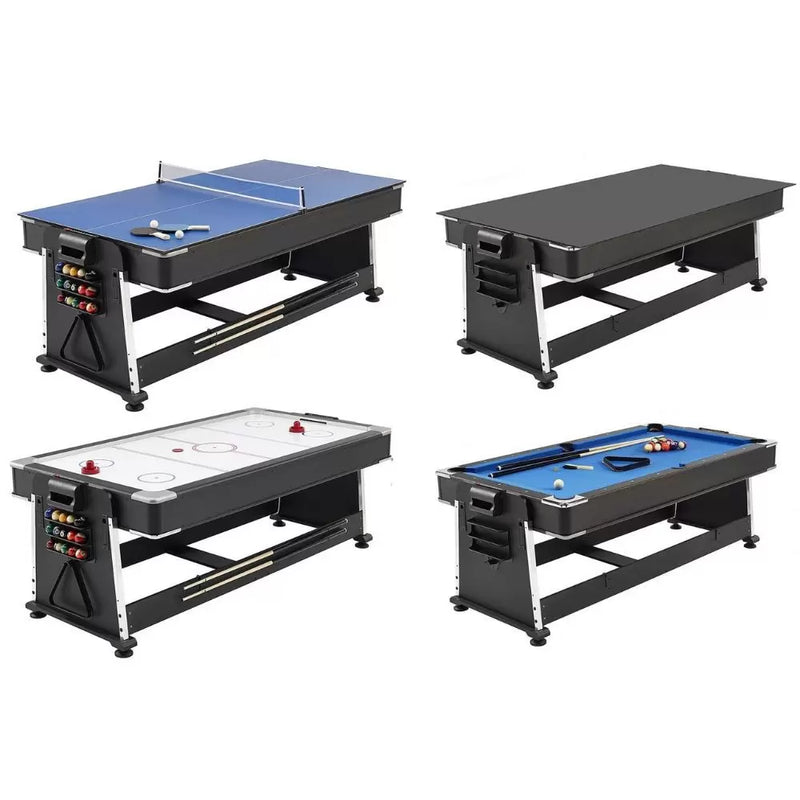 Mesa Multijogos 4 Em 1 Ping Pong, Bilhar, Air Hockey e Mesa de Jantar Winmax