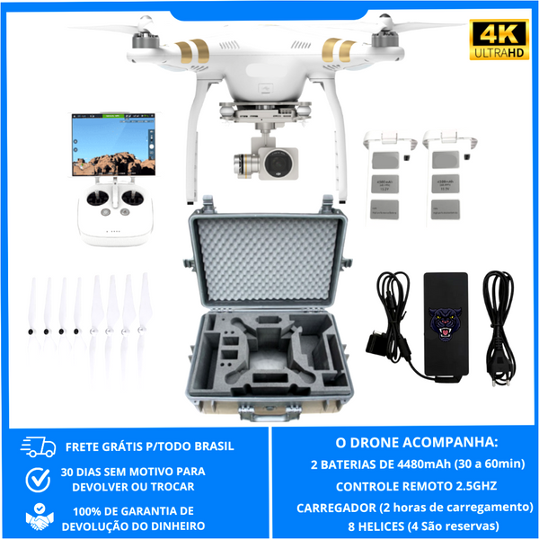 Drone Profissional Hero - Câmera 4K, Retorno Automático, GPS | Preço Exclusivo por Tempo Limitado!