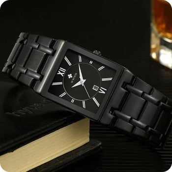 Relógio Quadrado Wwoor Classic Premium Exclusivo À Prova D'água | Frete Grátis