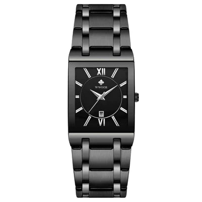 Relógio Quadrado Wwoor Classic Premium Exclusivo À Prova D'água | Frete Grátis