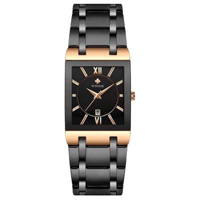 Relógio Quadrado Wwoor Classic Premium Exclusivo À Prova D'água | Frete Grátis