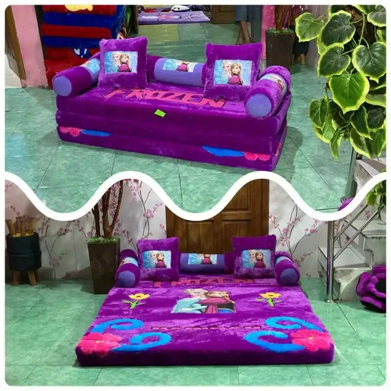 Sofá Cama Infantil Dobrável 2 em 1 - Aventura e Conforto com Personagens Favoritos! Últimas Unidades em Promoção!