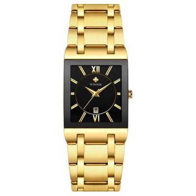 Relógio Quadrado Wwoor Classic Premium Exclusivo À Prova D'água | Frete Grátis