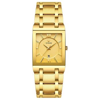 Relógio Quadrado Wwoor Classic Premium Exclusivo À Prova D'água | Frete Grátis