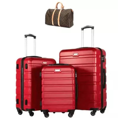 [PROMOÇÃO RELÂMPAGO] COMBO COM TRÊS MALAS DE CARBONO IMPERMEÁVEIS + BOLSA DE LUXO [ÚLTIMAS UNIDADES]