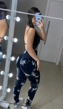 Conjunto Legging Raiado Preto