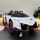 Lamborghini de Brinquedo: Pilotável pela Criança ou pelos Pais, com Controle Remoto, Buzina, USB e Bluetooth e muito mais.