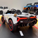 Lamborghini de Brinquedo: Pilotável pela Criança ou pelos Pais, com Controle Remoto, Buzina, USB e Bluetooth e muito mais.