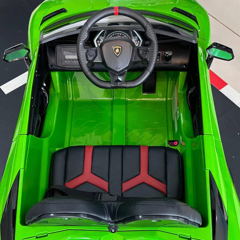 Lamborghini de Brinquedo: Pilotável pela Criança ou pelos Pais, com Controle Remoto, Buzina, USB e Bluetooth e muito mais.