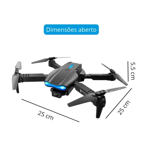 Drone Com Câmera E99 K3 Pro + Kit Com Acessórios