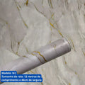 Papel de Parede marmore Premium - Rolo de 12m x 48cm para Transformar seus Ambientes