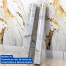 Papel de Parede marmore Premium - Rolo de 12m x 48cm para Transformar seus Ambientes