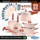 [PROMOÇÃO DE DIA DAS MÃES🎭] JOGO COMPLETO 9 PANELAS CERAMIC BRINOX® LIFE SMART PLUS + 13 UTENSÍLIOS DE BRINDE [ÚLTIMAS UNIDADES]