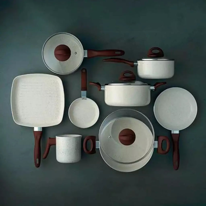 [PROMOÇÃO DE DIA DAS MÃES🎭] JOGO COMPLETO 9 PANELAS CERAMIC BRINOX® LIFE SMART PLUS + 13 UTENSÍLIOS DE BRINDE [ÚLTIMAS UNIDADES]