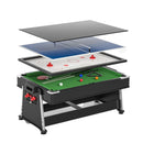 Mesa Multijogos 4 Em 1 Ping Pong, Bilhar, Air Hockey e Mesa de Jantar Winmax